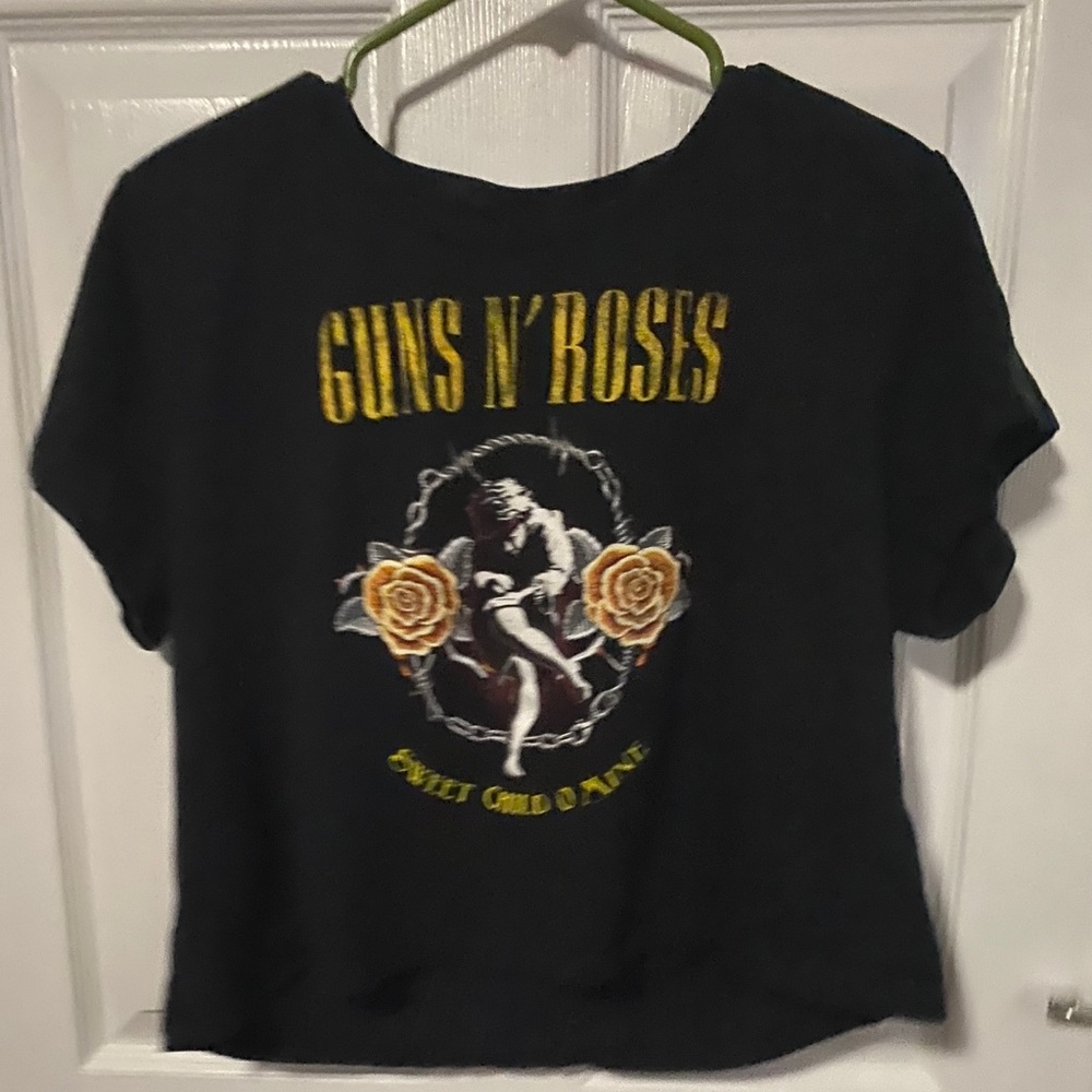 Guns and roses crop top